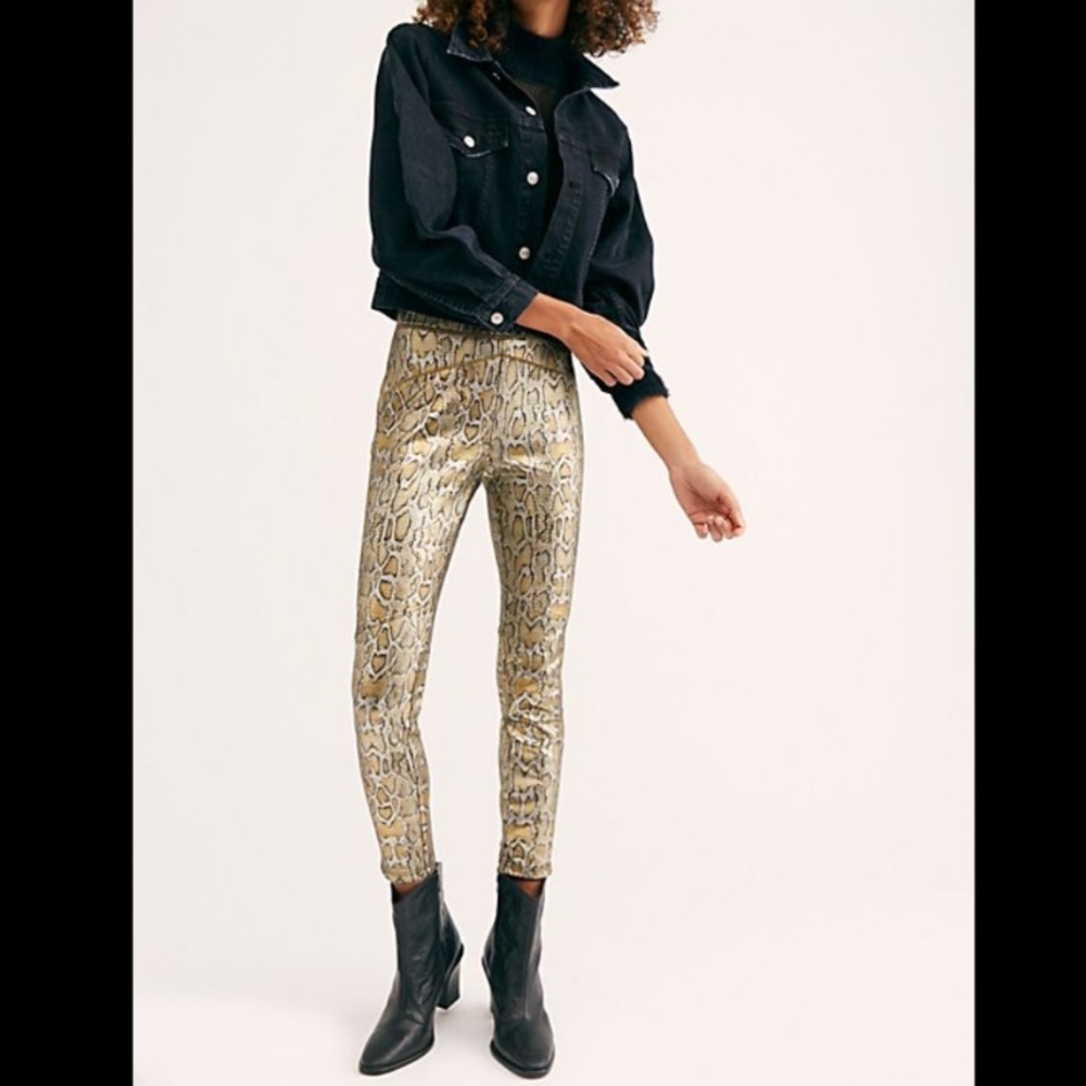 Free People Snakeskin Pants